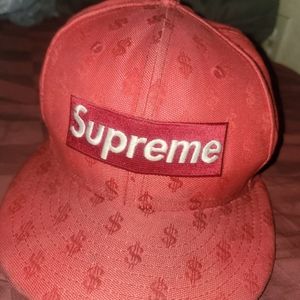 Authentic Supreme New Era fitted cap hat size 7 and 1/2